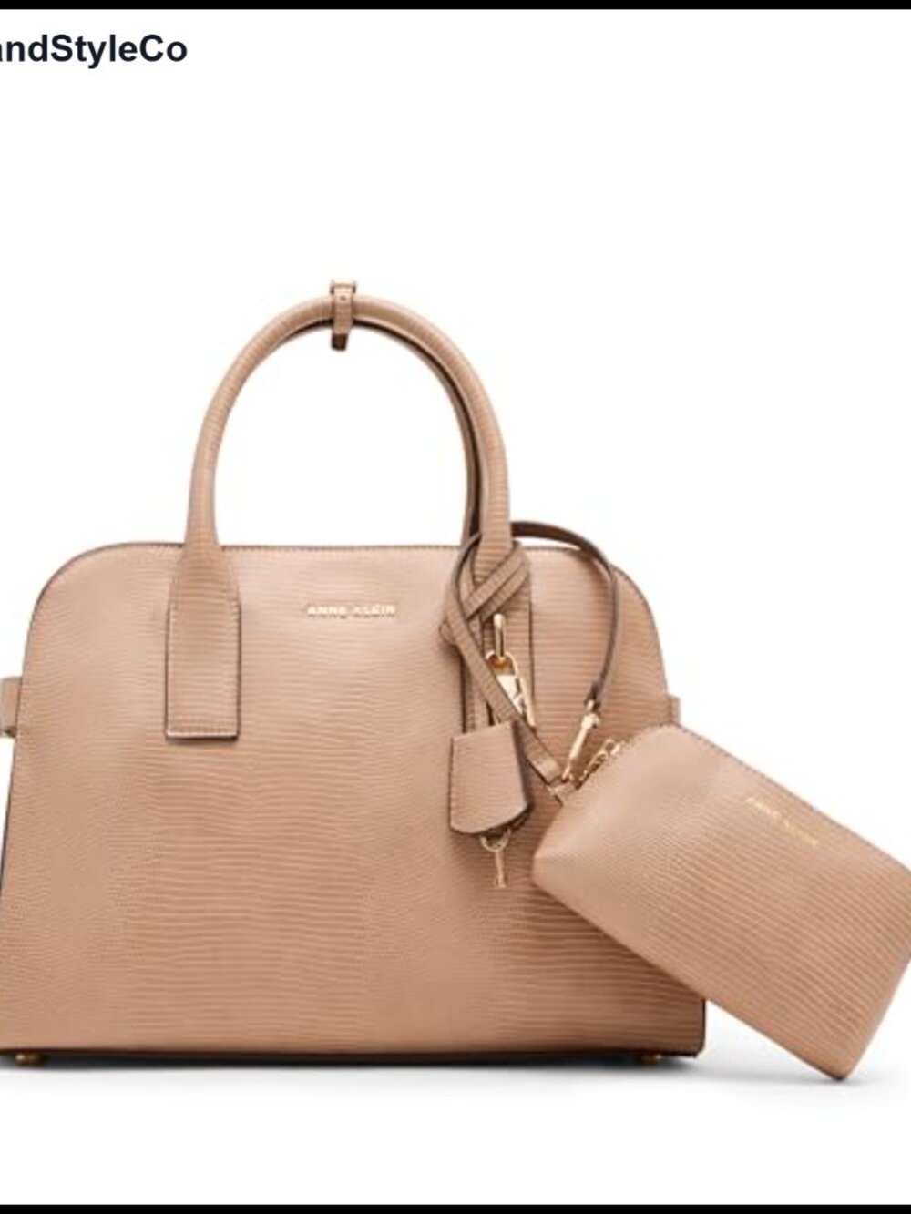 Small Curved Polyvinyl Chloride Satchel Convertible Strap Top Handle